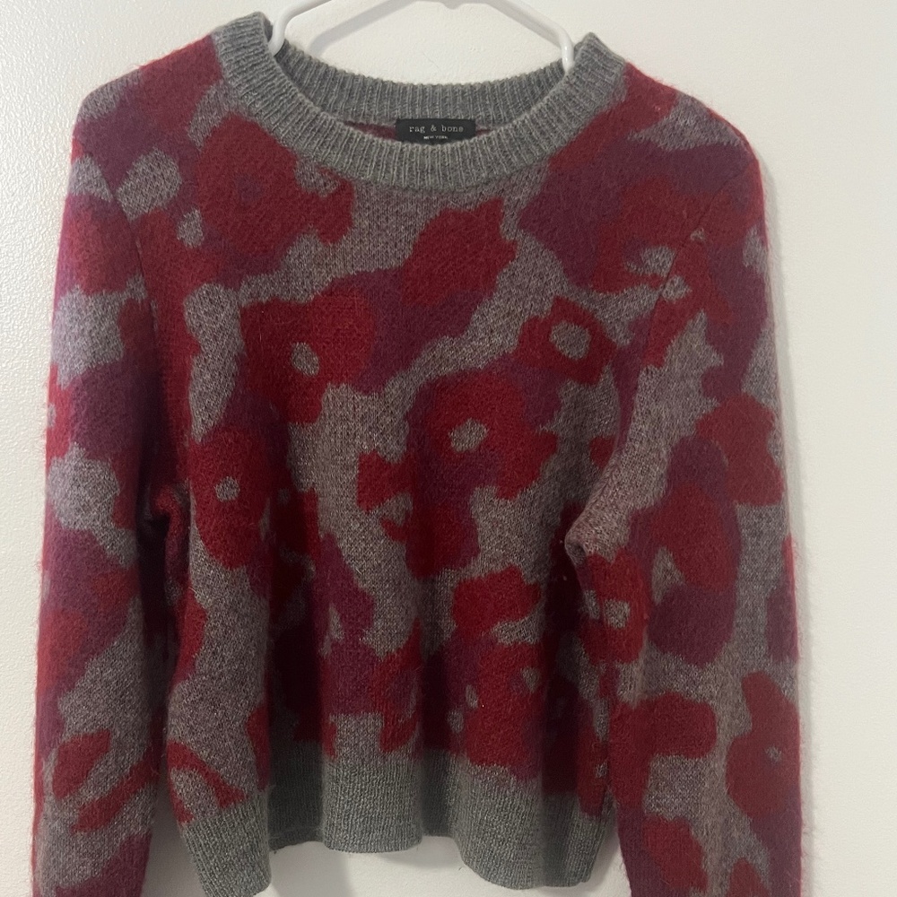 Rag & Bone Floral Wool Sweater